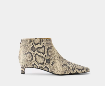 

БОТИЛЬОНЫ ИЗ КОЖИ С ФАКТУРОЙ ЗМЕИ, Snake, Ботильоны 25088H-02-01