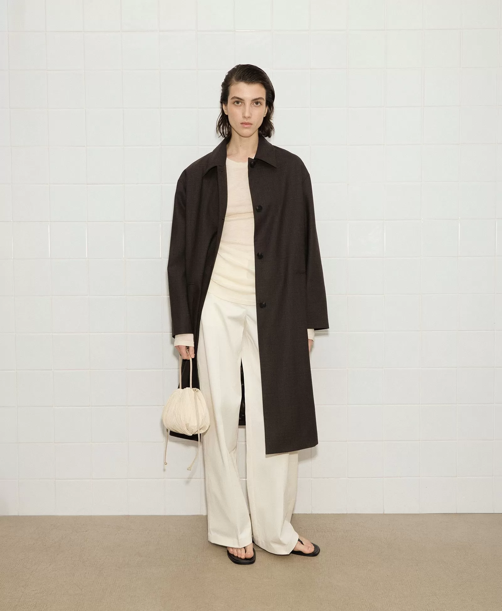 СУМКА КИСЕТ ИЗ ГОФРИРОВАННОГО ТЕКСТИЛЯ. Вид 1