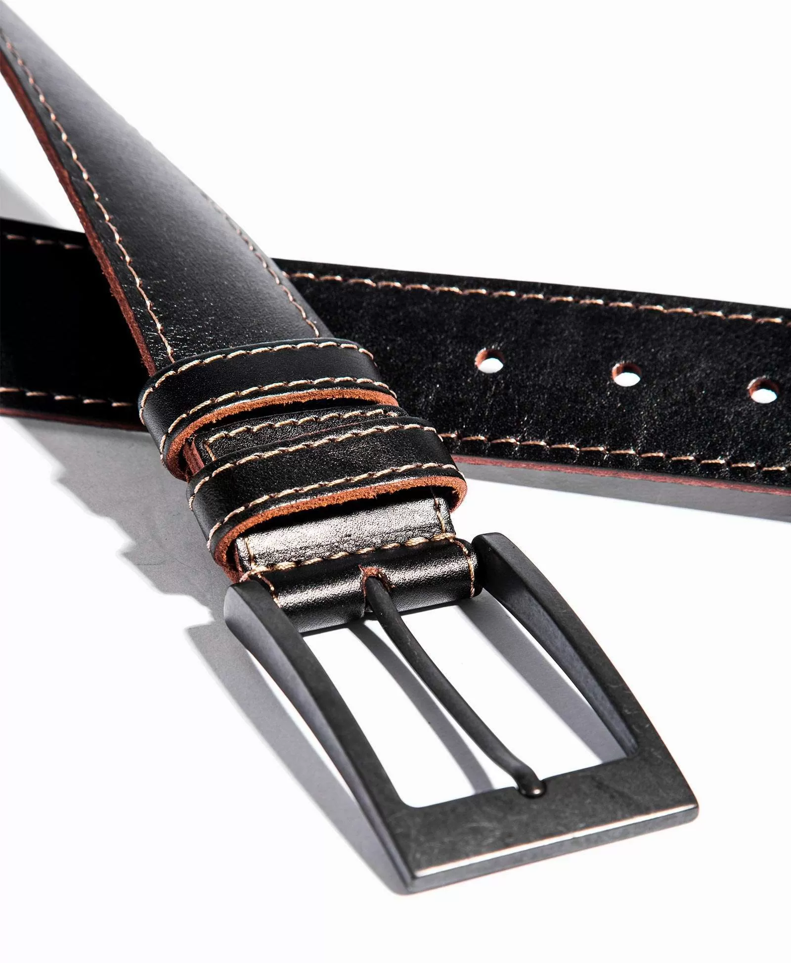 Ремень с контрастным срезом. Вид 1