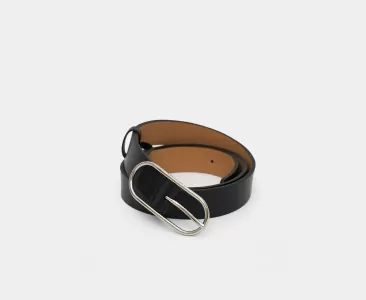 

СТАНДАРТНЫЙ РЕМЕНЬ С ОВАЛЬНОЙ ПРЯЖКОЙ, Чёрный, Ремень