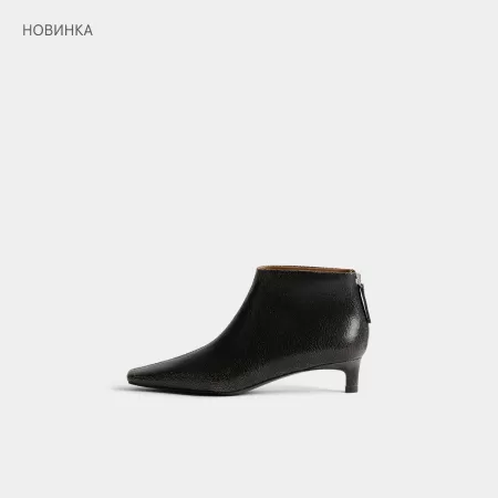 Укороченные ботильоны с эффектом кракелюра