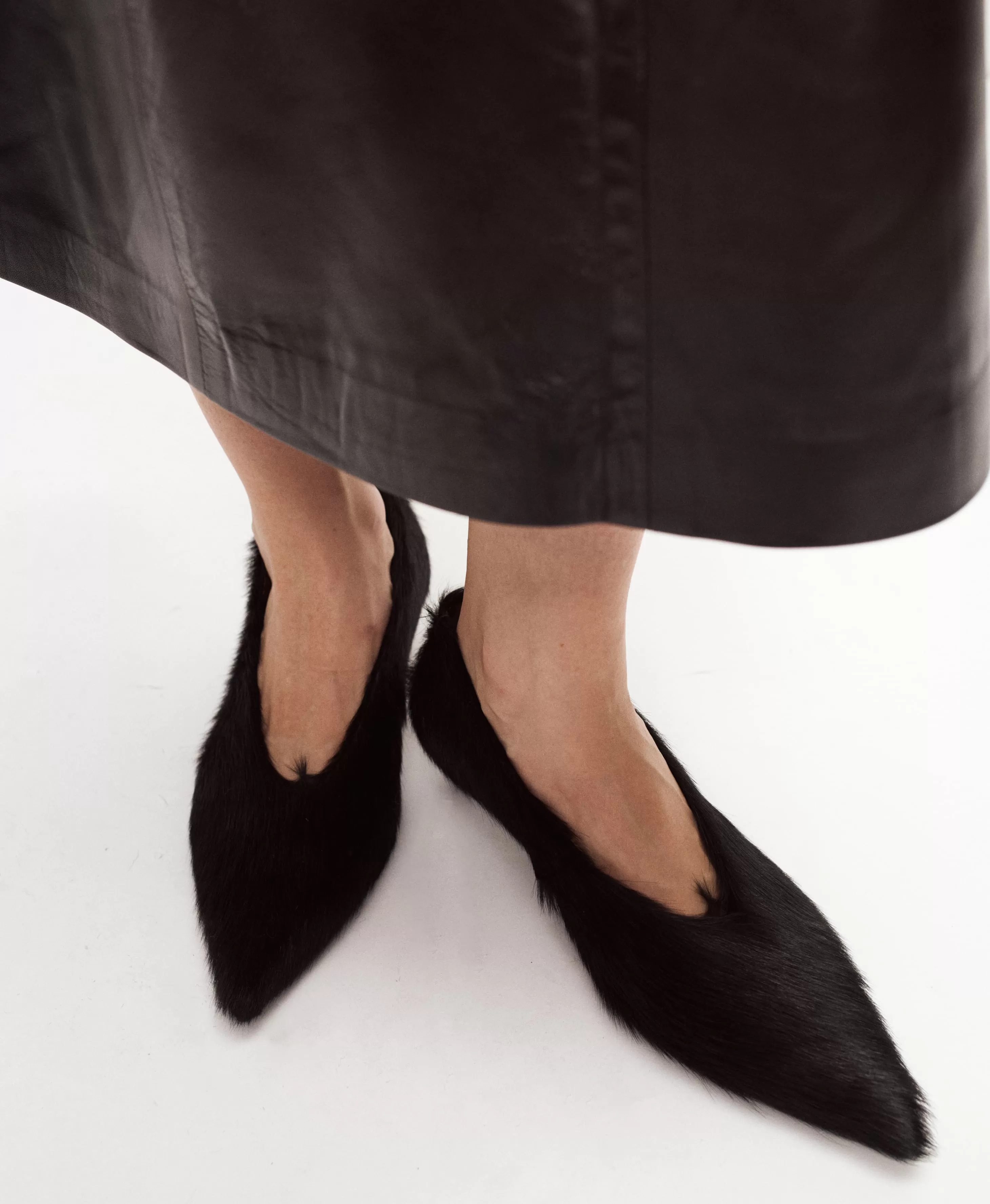 Лодочки из меха. Вид 1