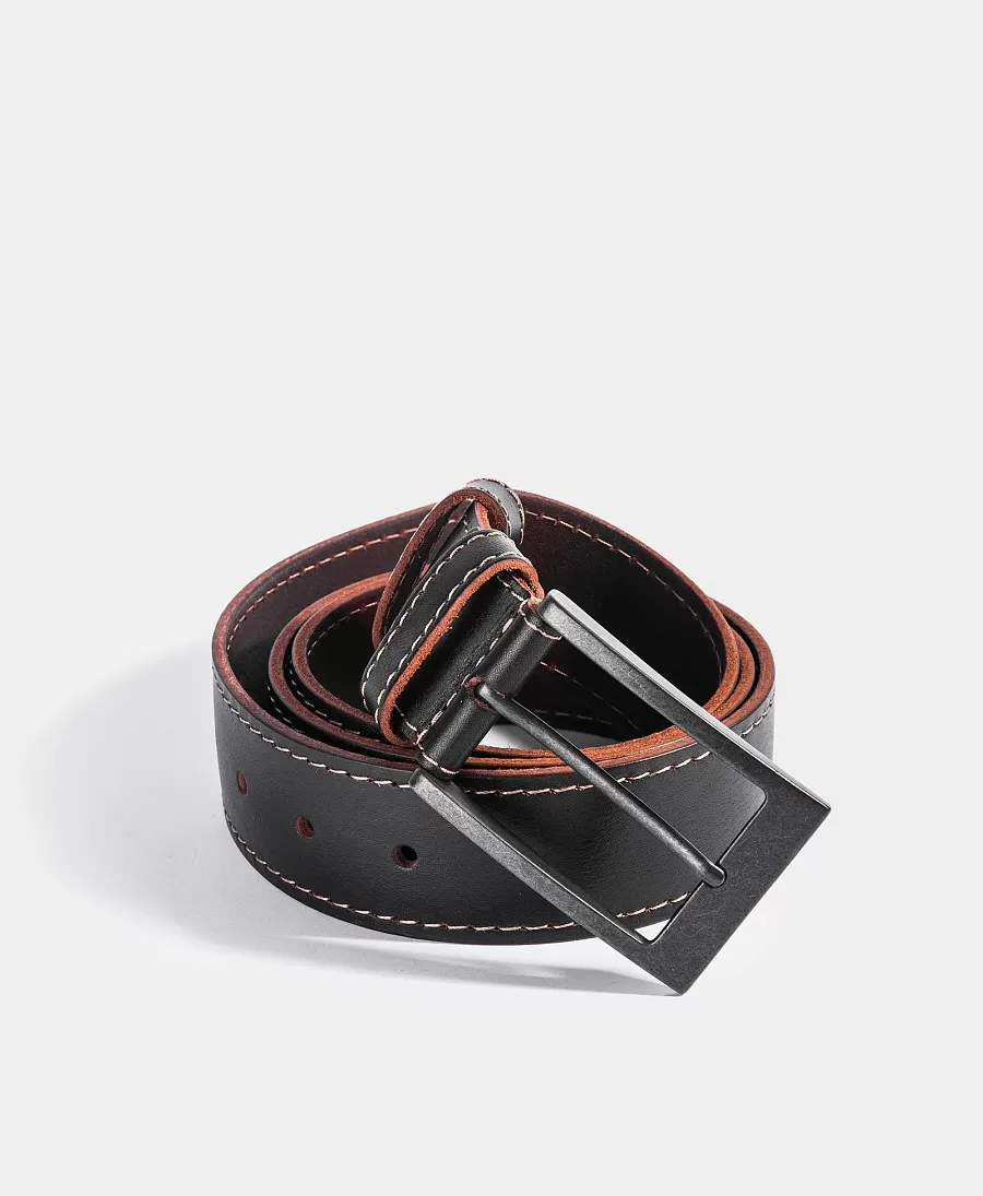 Ремень с контрастным срезом. Вид 1