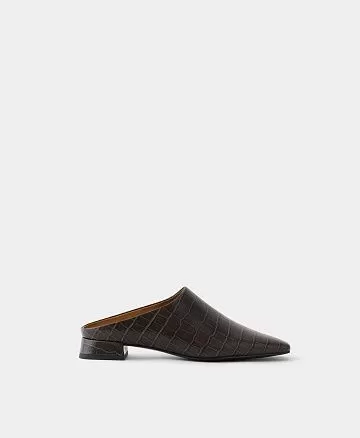 Мюли на низком каблуке