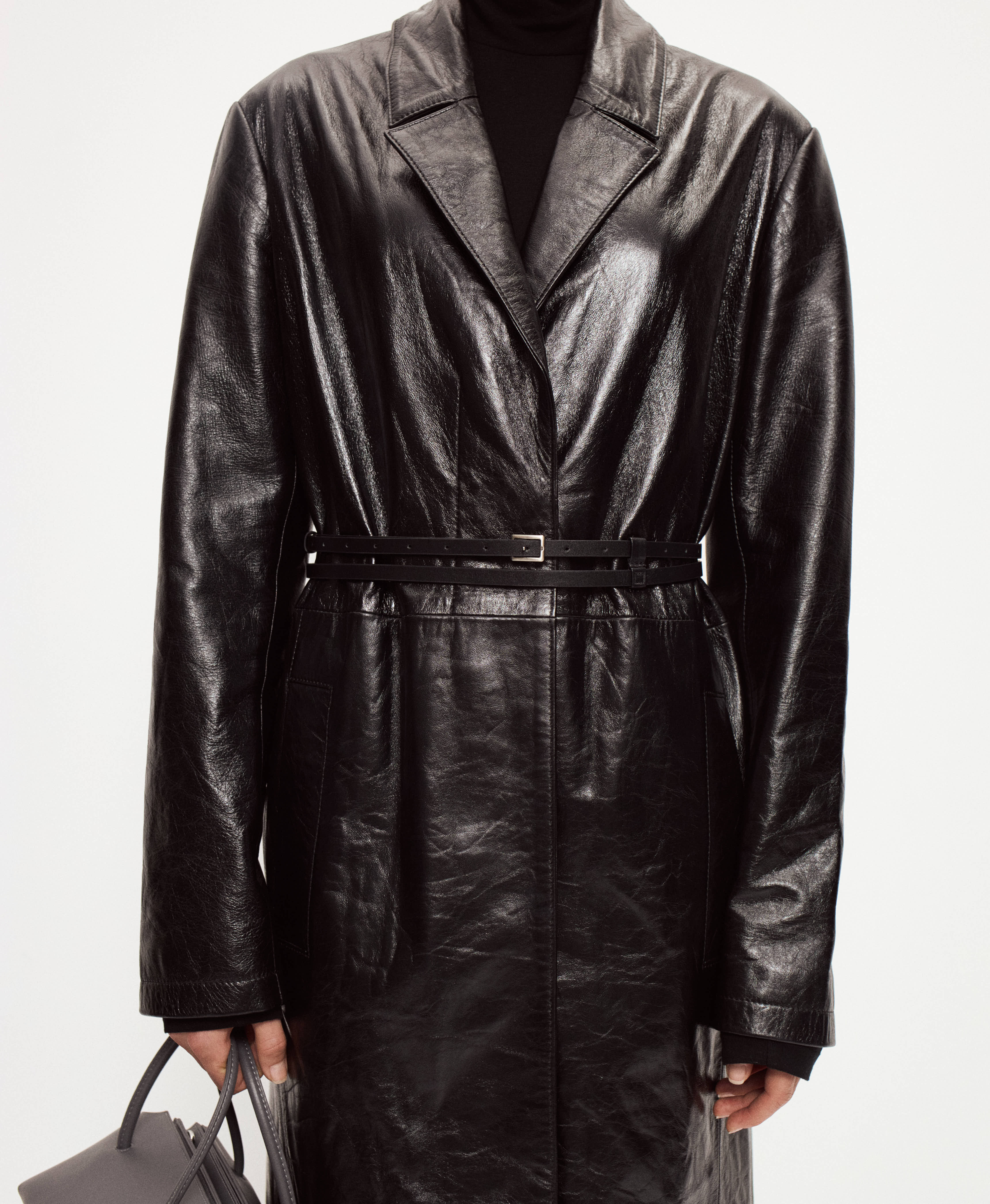 ремень с прямоугольной пряжкой. Цвет: black. Вид 2