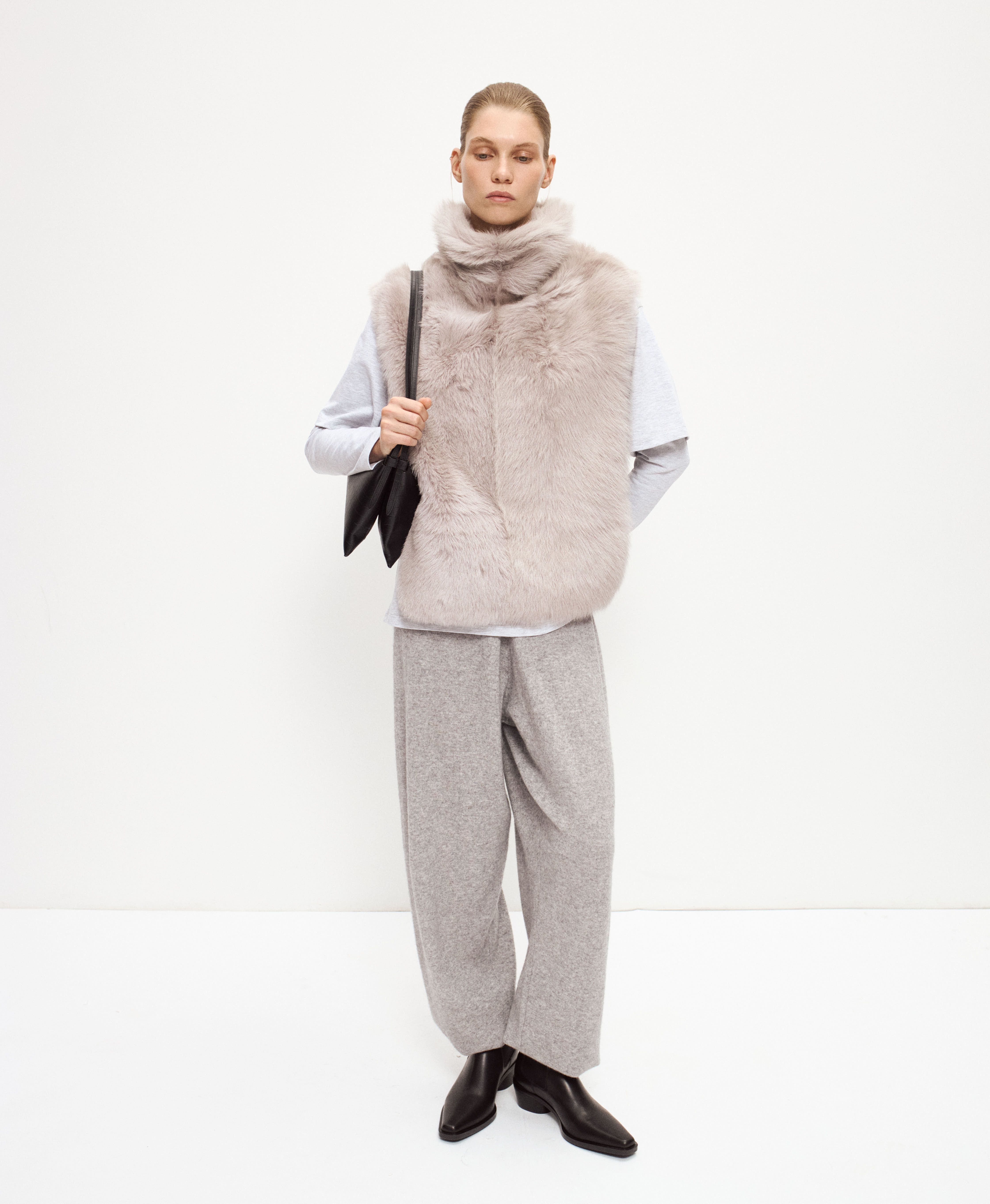 Казаки из гладкой кожи. Цвет: черный. Вид 7