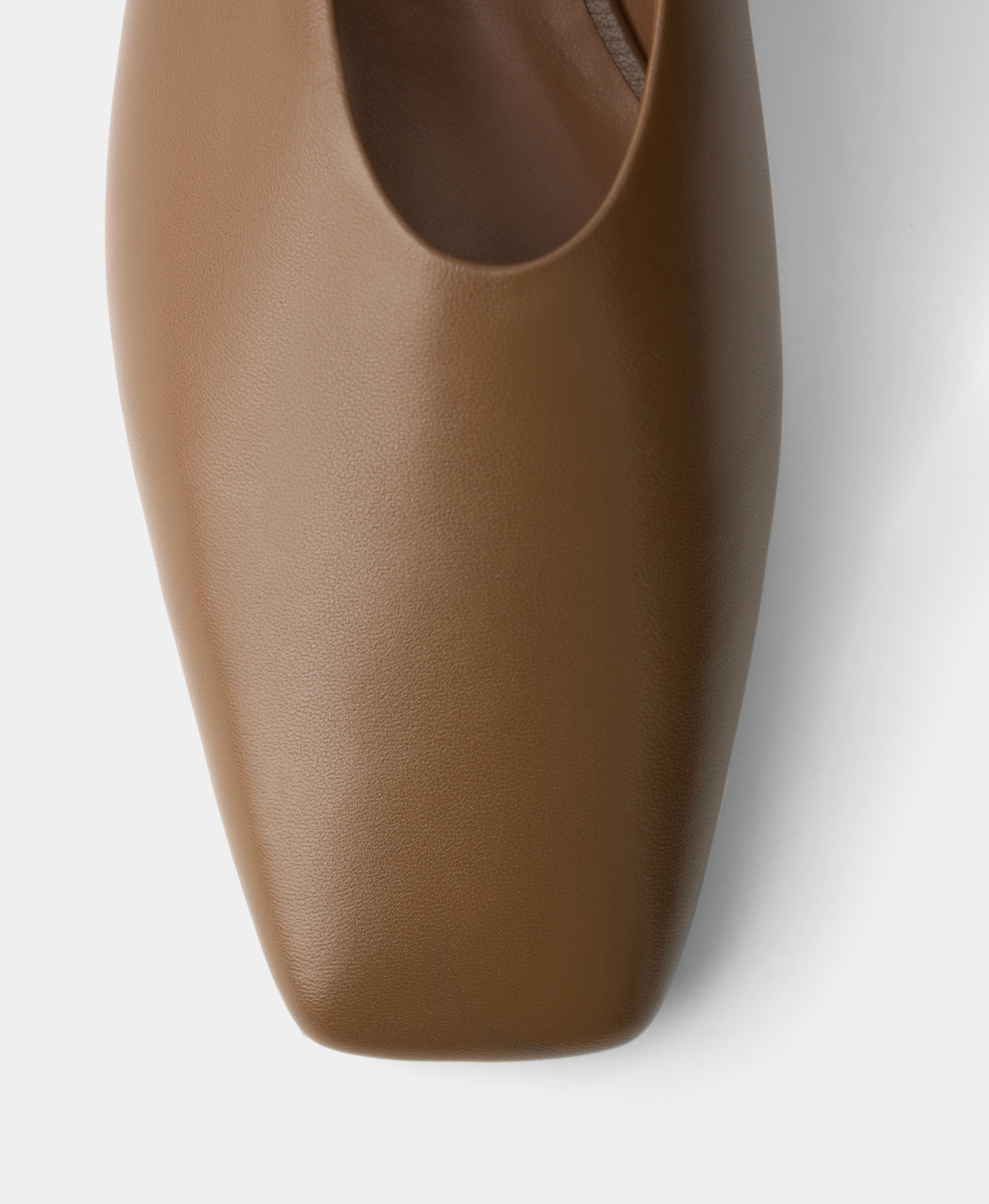 Балетки из гладкой кожи. Цвет: toffee. Вид 5