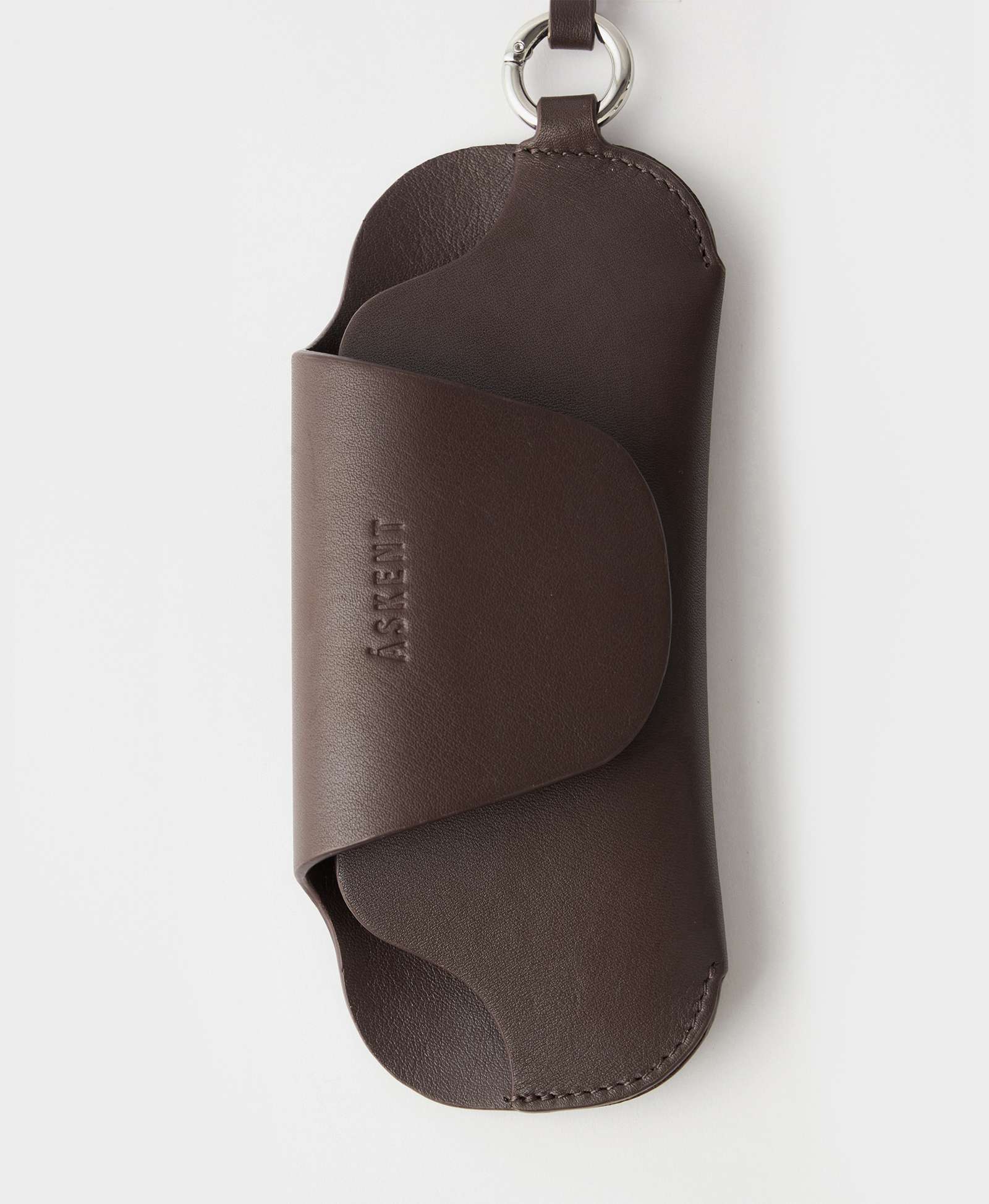 Футляр для очков. Цвет: темно-коричневый. Вид 4