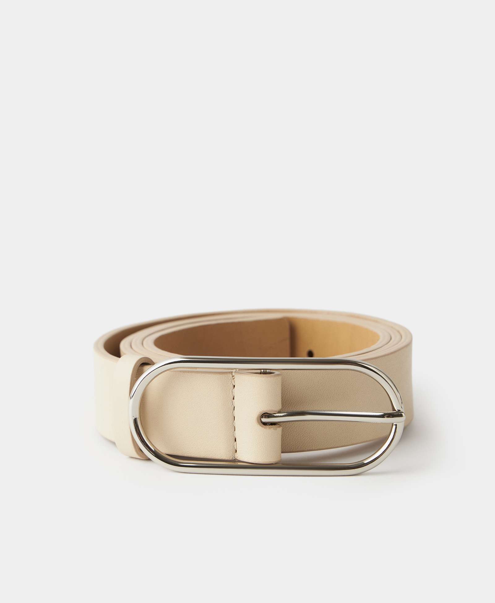 Стандартный ремень с овальной пряжкой. Цвет: хумус. Вид 1