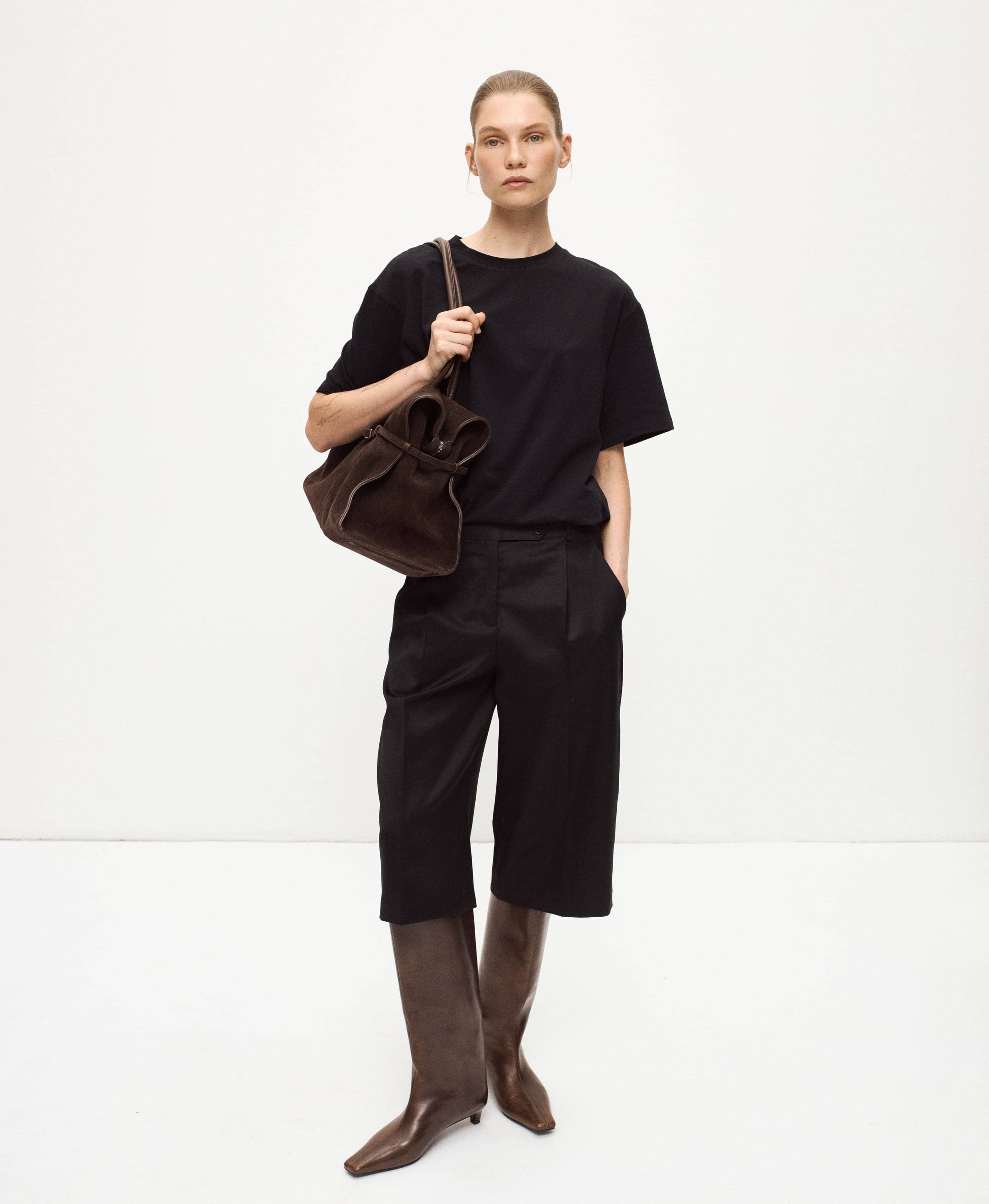 Сапоги из кожи с финишем. Цвет: worn brown. Вид 3