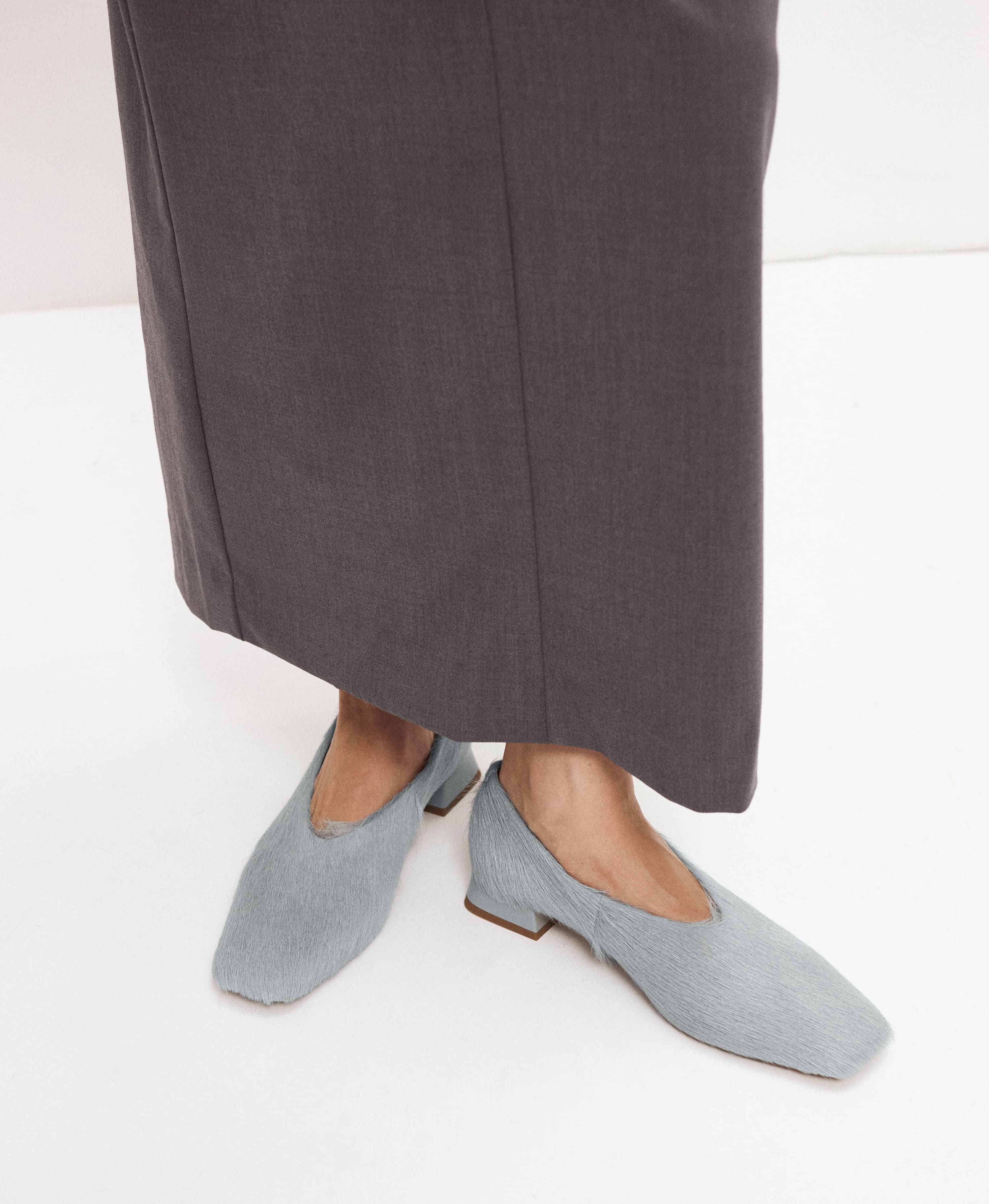 балетки из меха. Вид 1