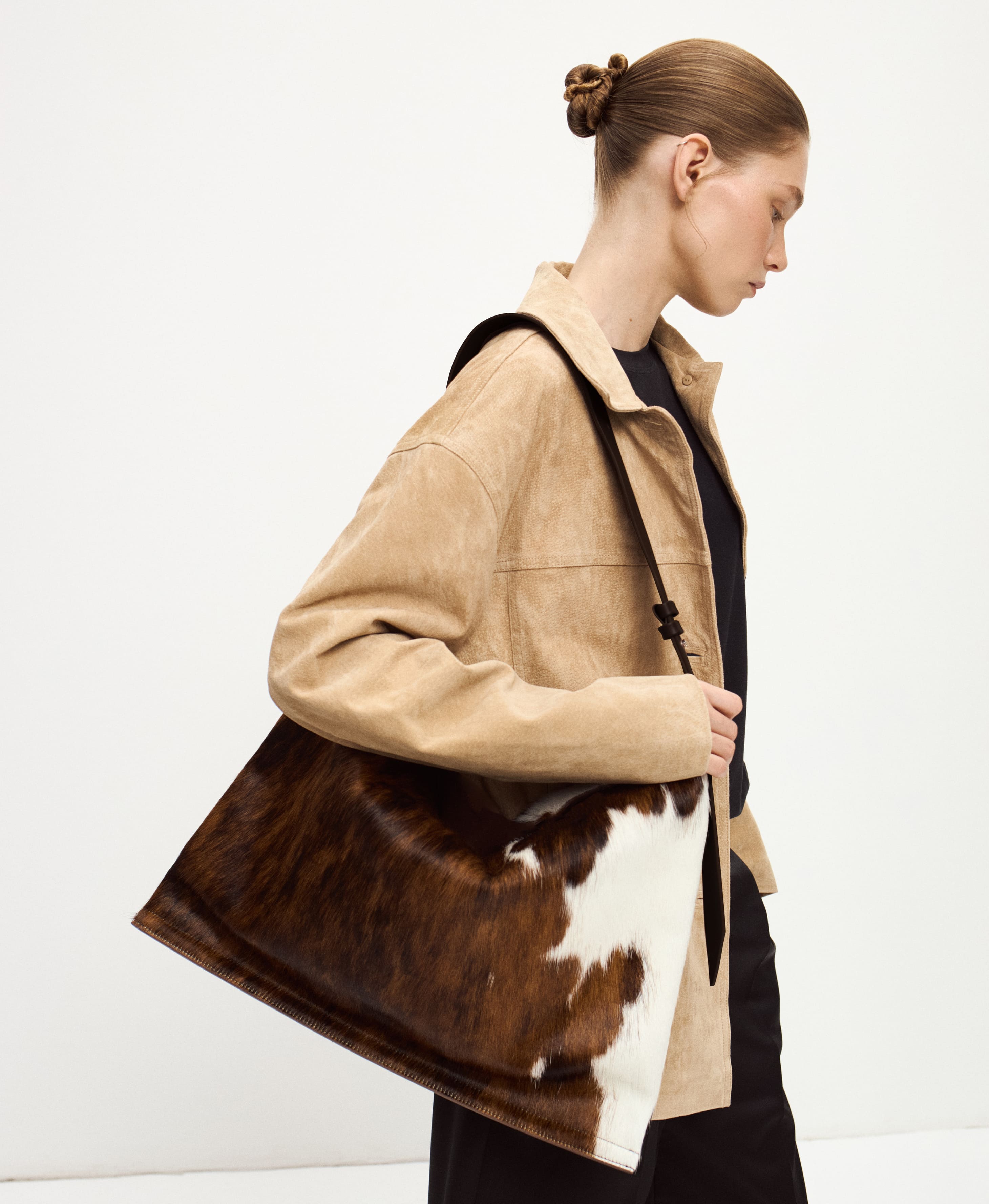 СУМКА COVER MAXI. Цвет: cowhide. Вид 3