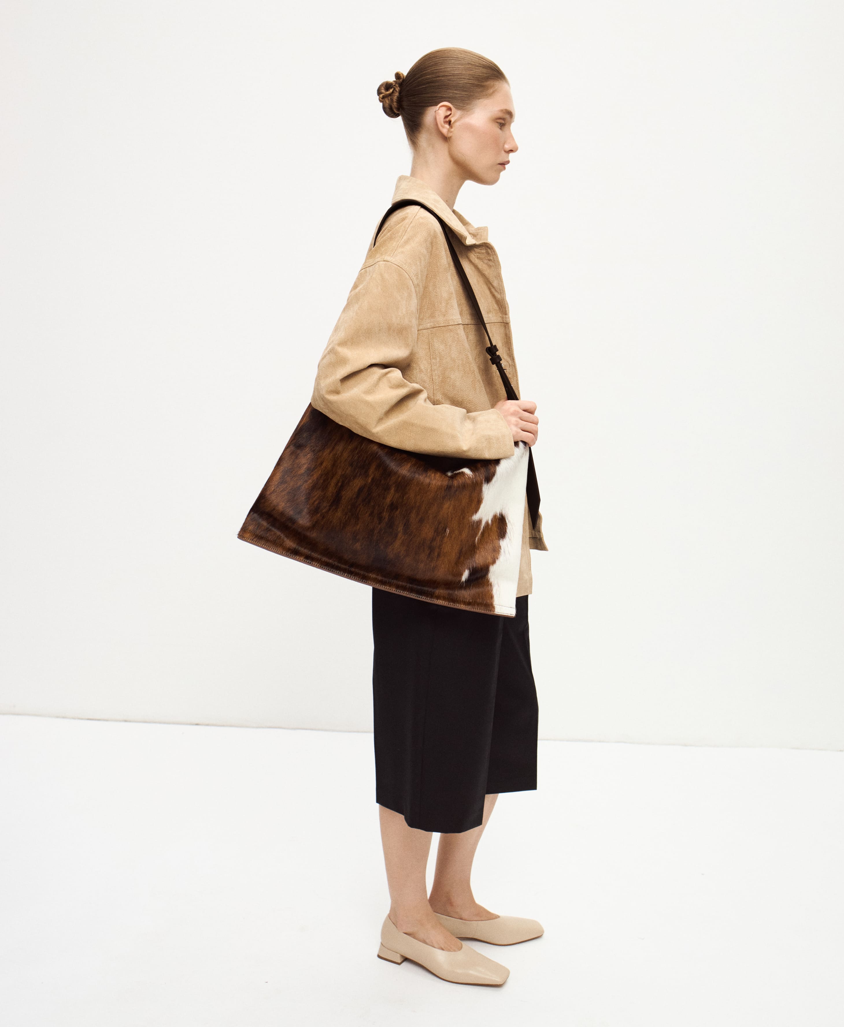 СУМКА COVER MAXI. Цвет: cowhide. Вид 7