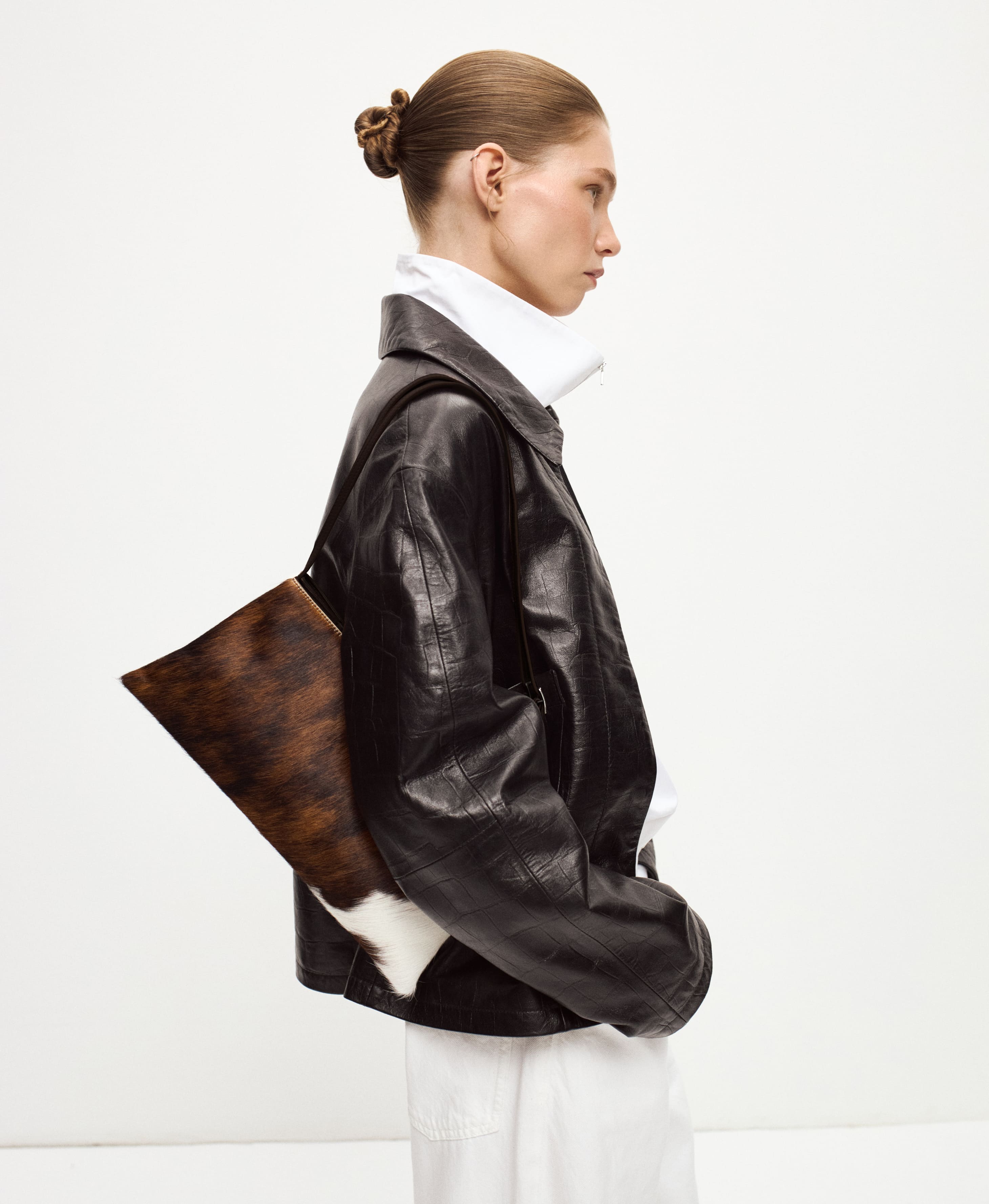 СУМКА DOU. Цвет: cowhide. Вид 3