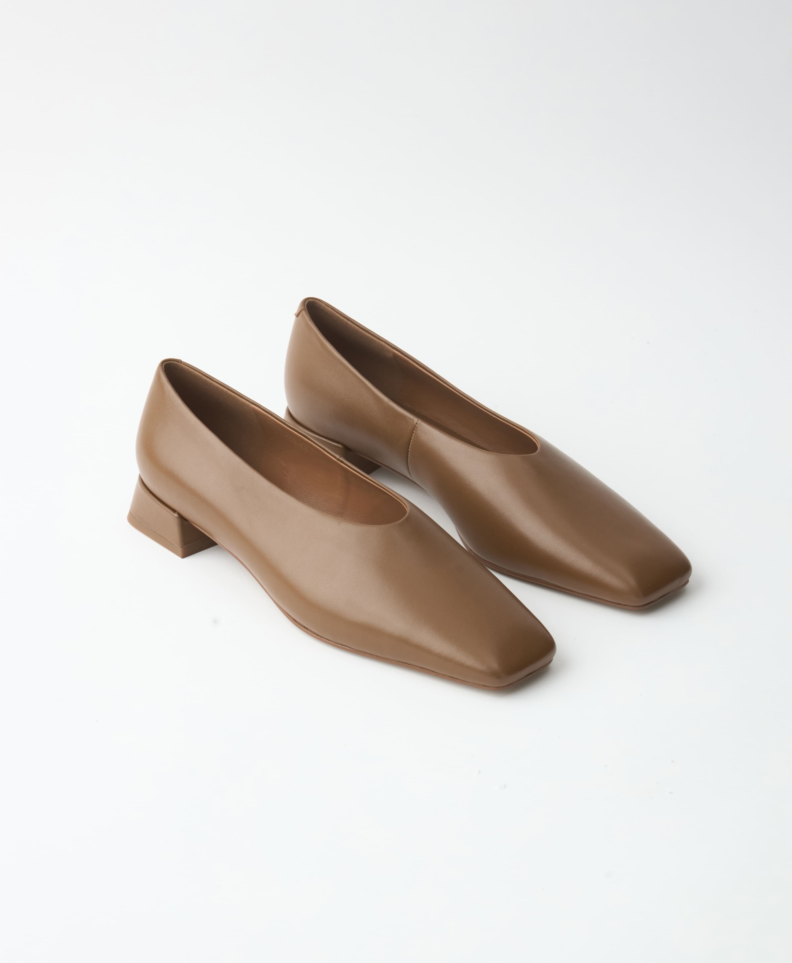 Балетки из гладкой кожи. Цвет: toffee. Вид 7