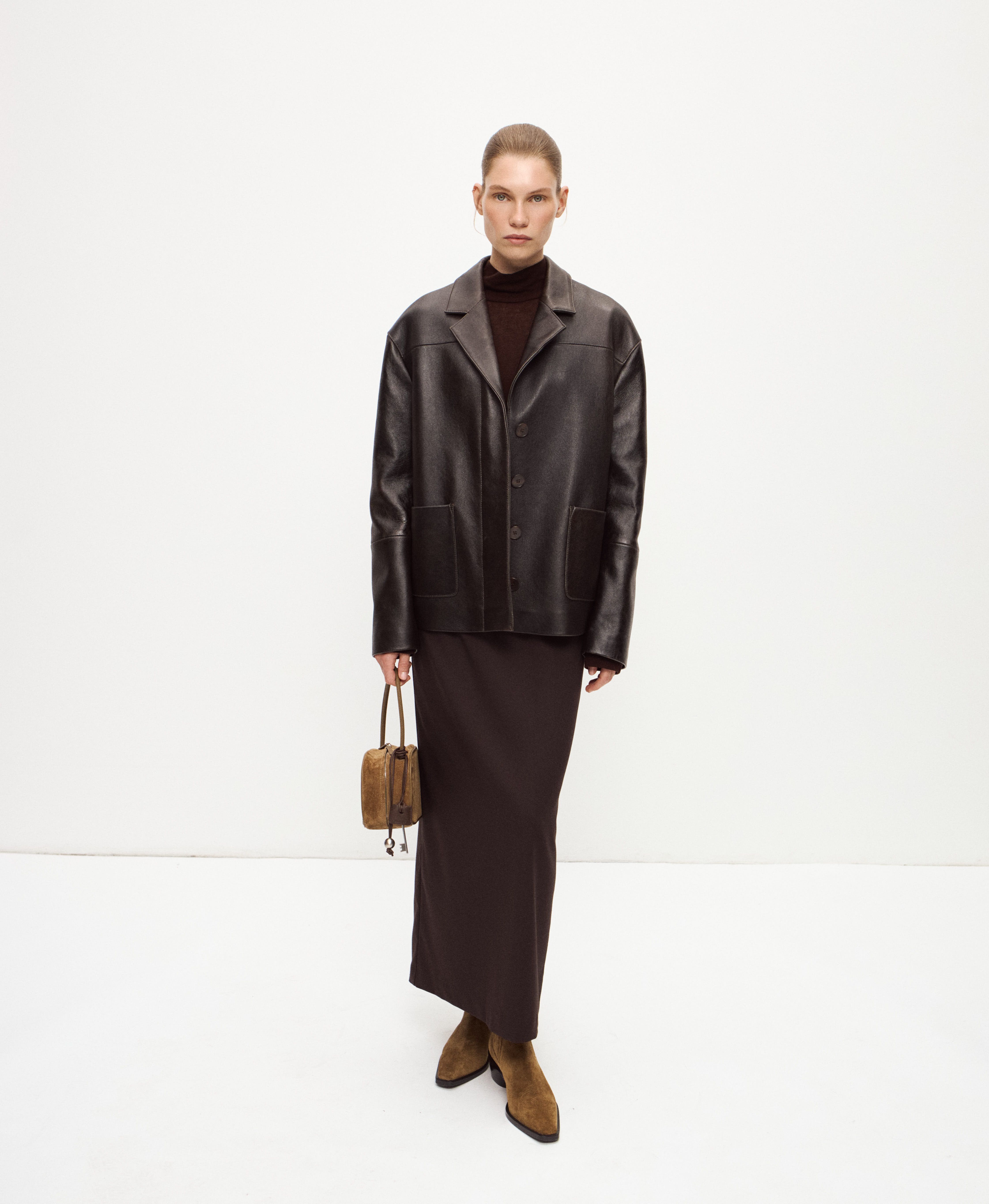 Казаки из замши. Цвет: tobacco. Вид 3