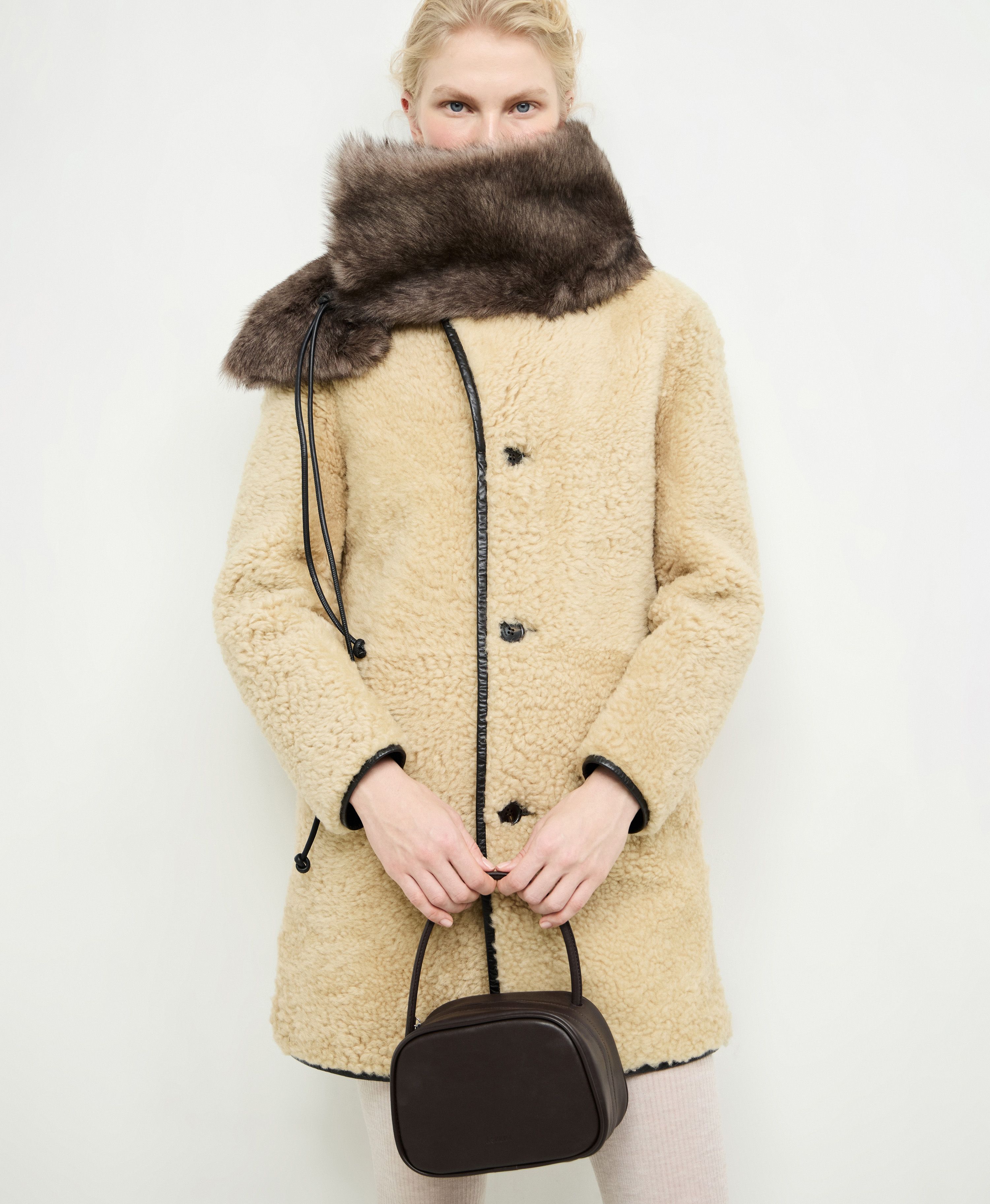 СУМКА BOWLING/ MINI. Цвет: fondente. Вид 2