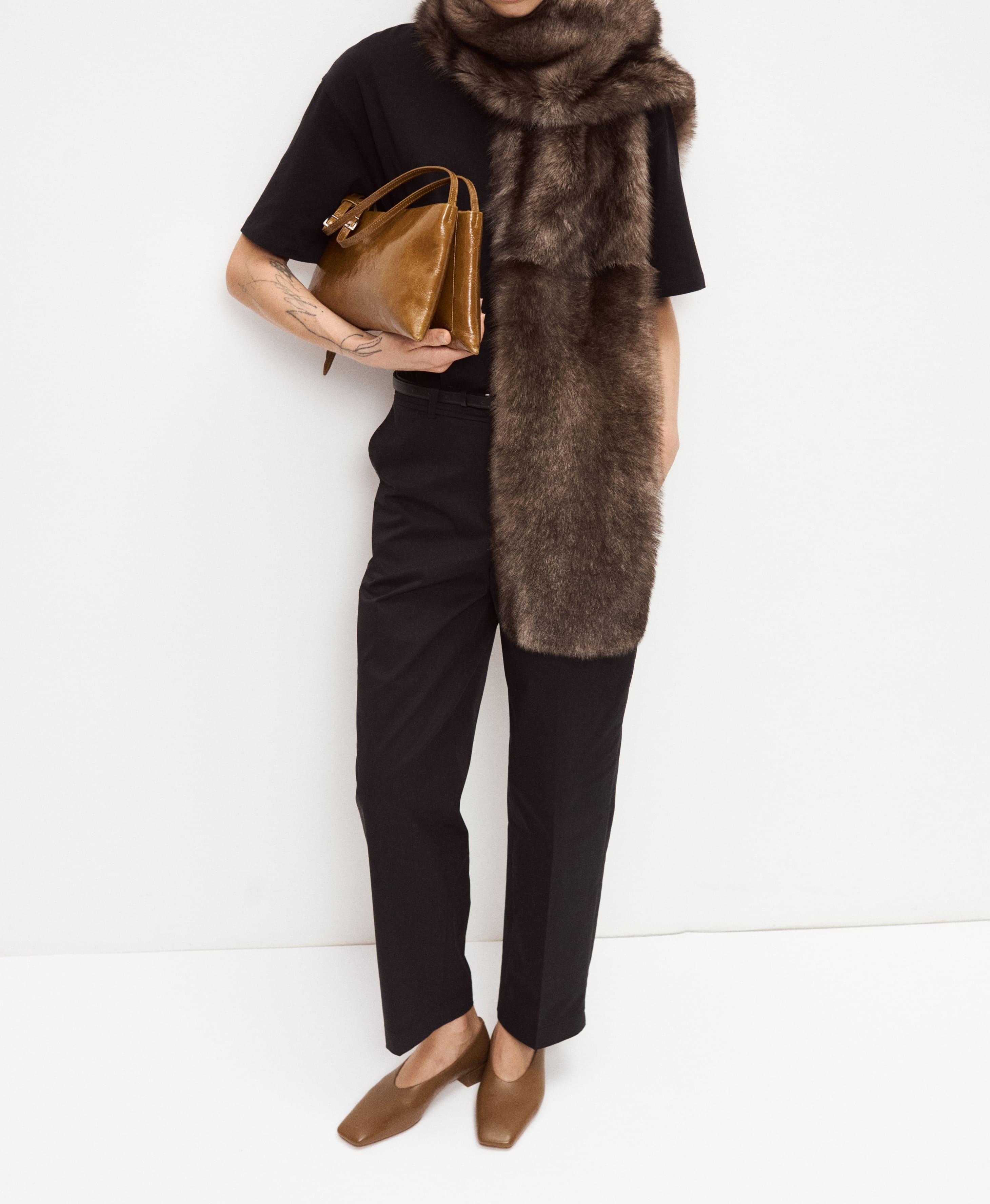 Балетки из гладкой кожи. Цвет: toffee. Вид 6