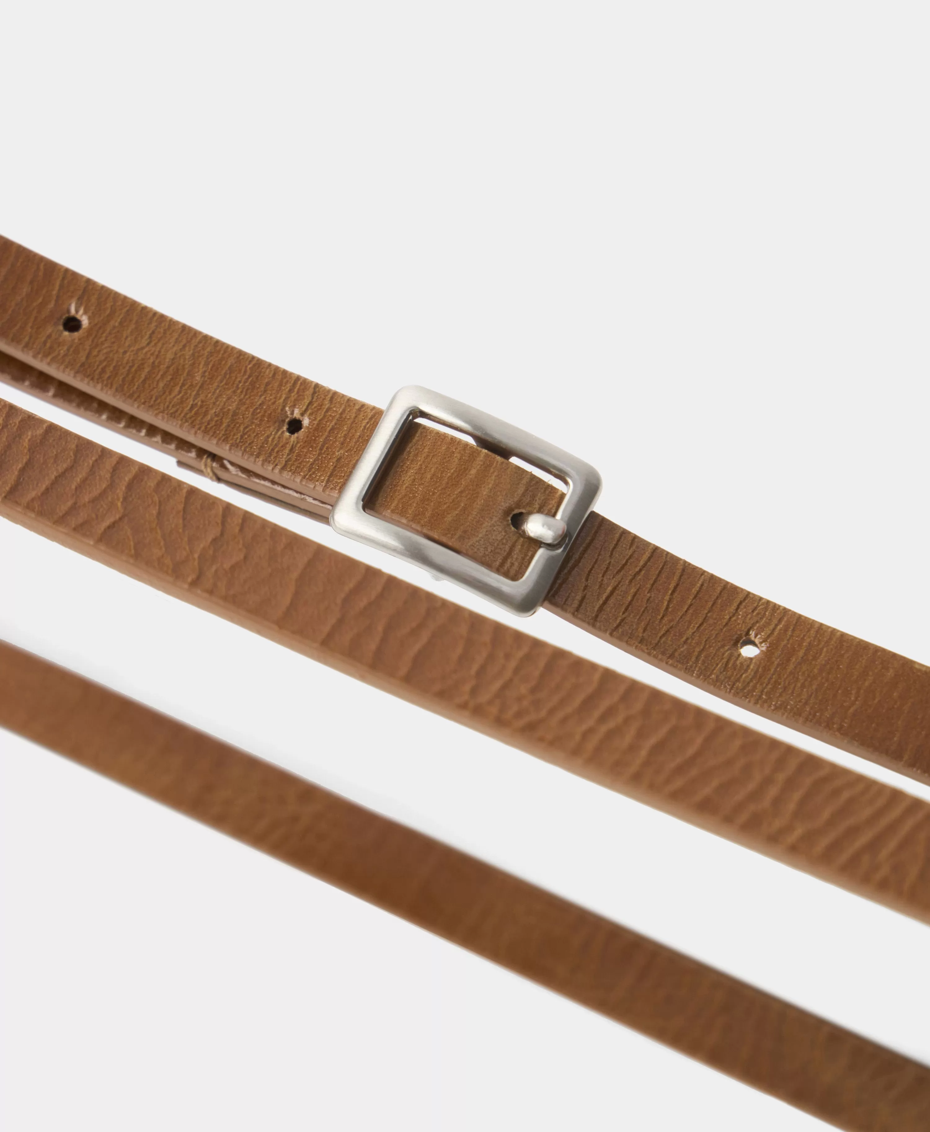 ремень с прямоугольной пряжкой. Цвет: burnt sugar. Вид 4
