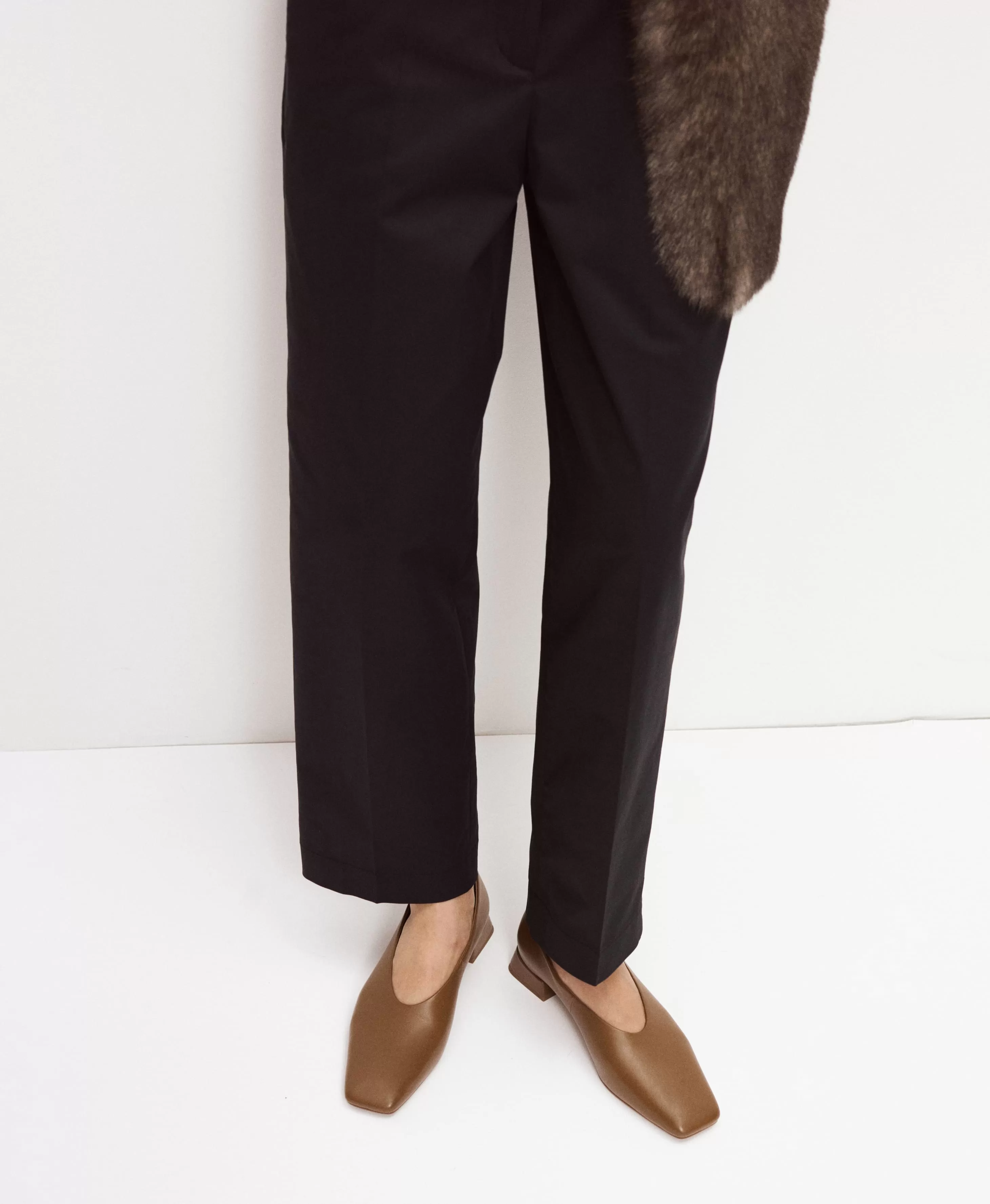 Балетки из гладкой кожи. Цвет: toffee. Вид 2