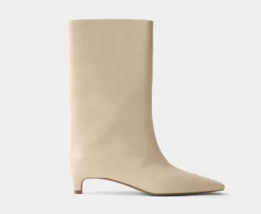 ПОЛУСАПОГИ ИЗ ГЛАДКОЙ КОЖИ