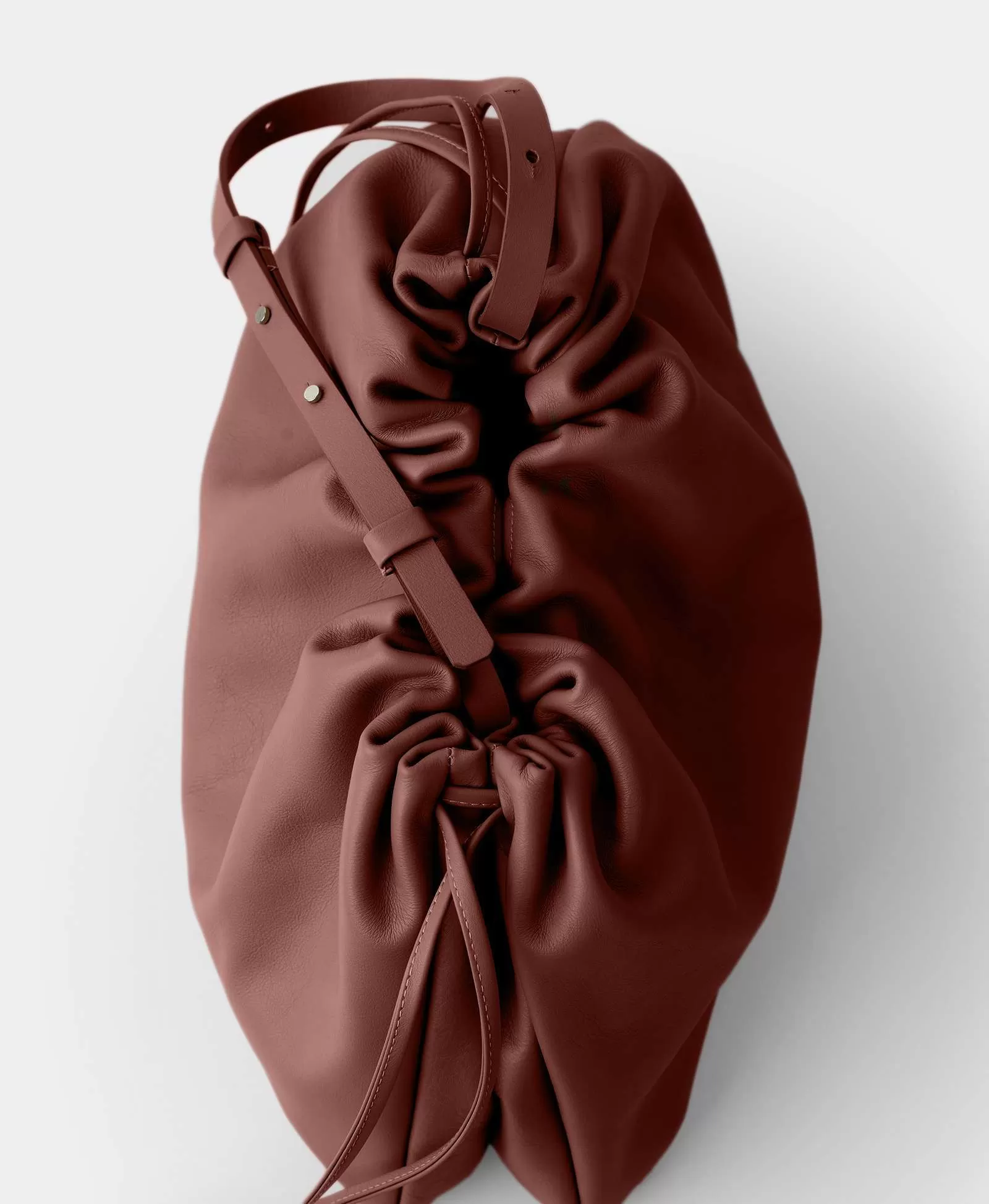 POUCH BAG / MAXI. Цвет: rust. Вид 5