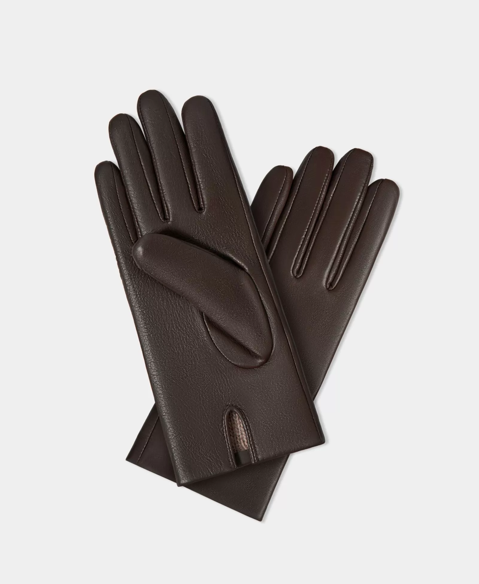 Классические перчатки. Цвет: brown. Вид 4