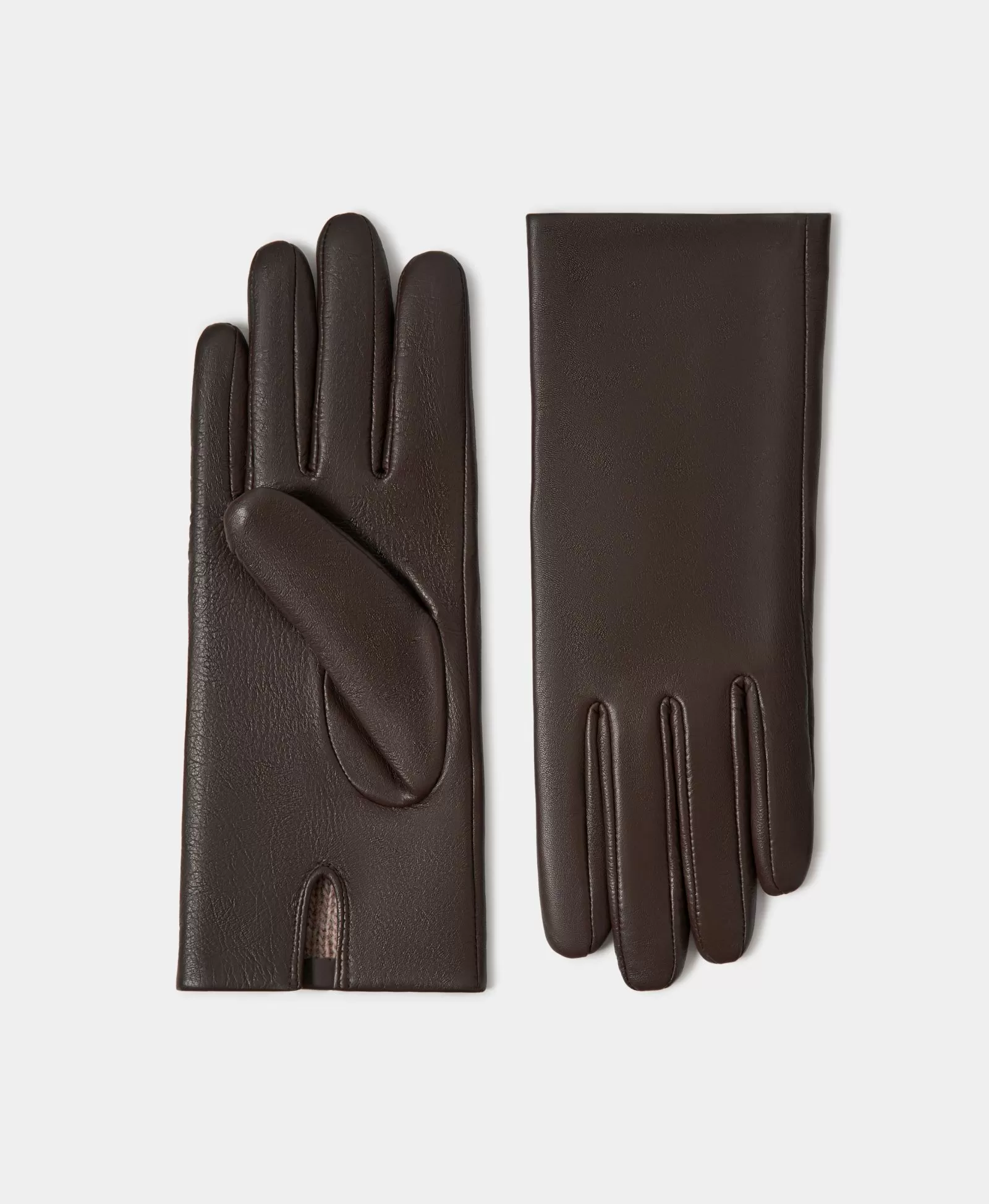 Классические перчатки. Цвет: brown. Вид 1