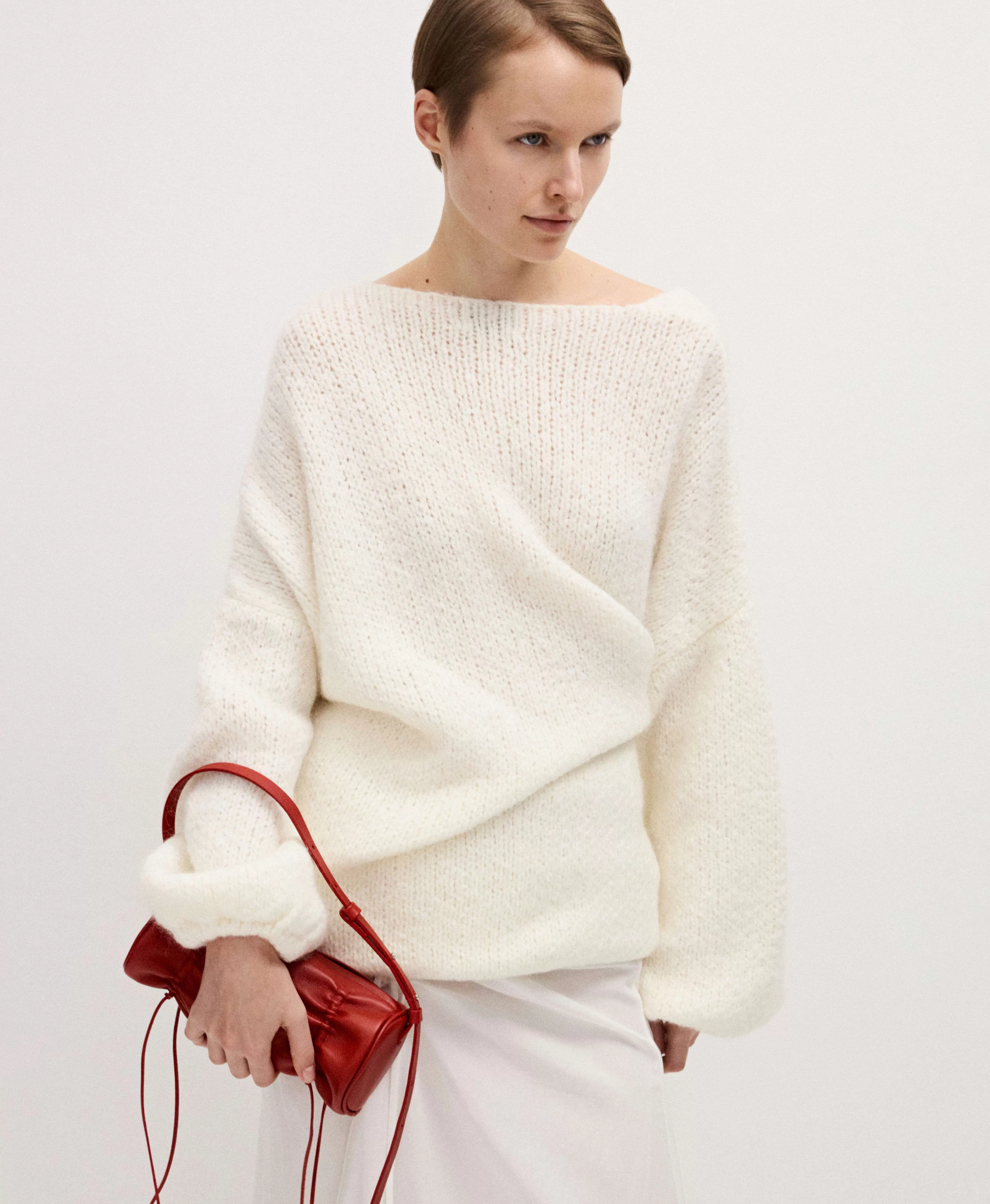 СУМКА BISSA / FOLDED. Цвет: lipstick red. Вид 7