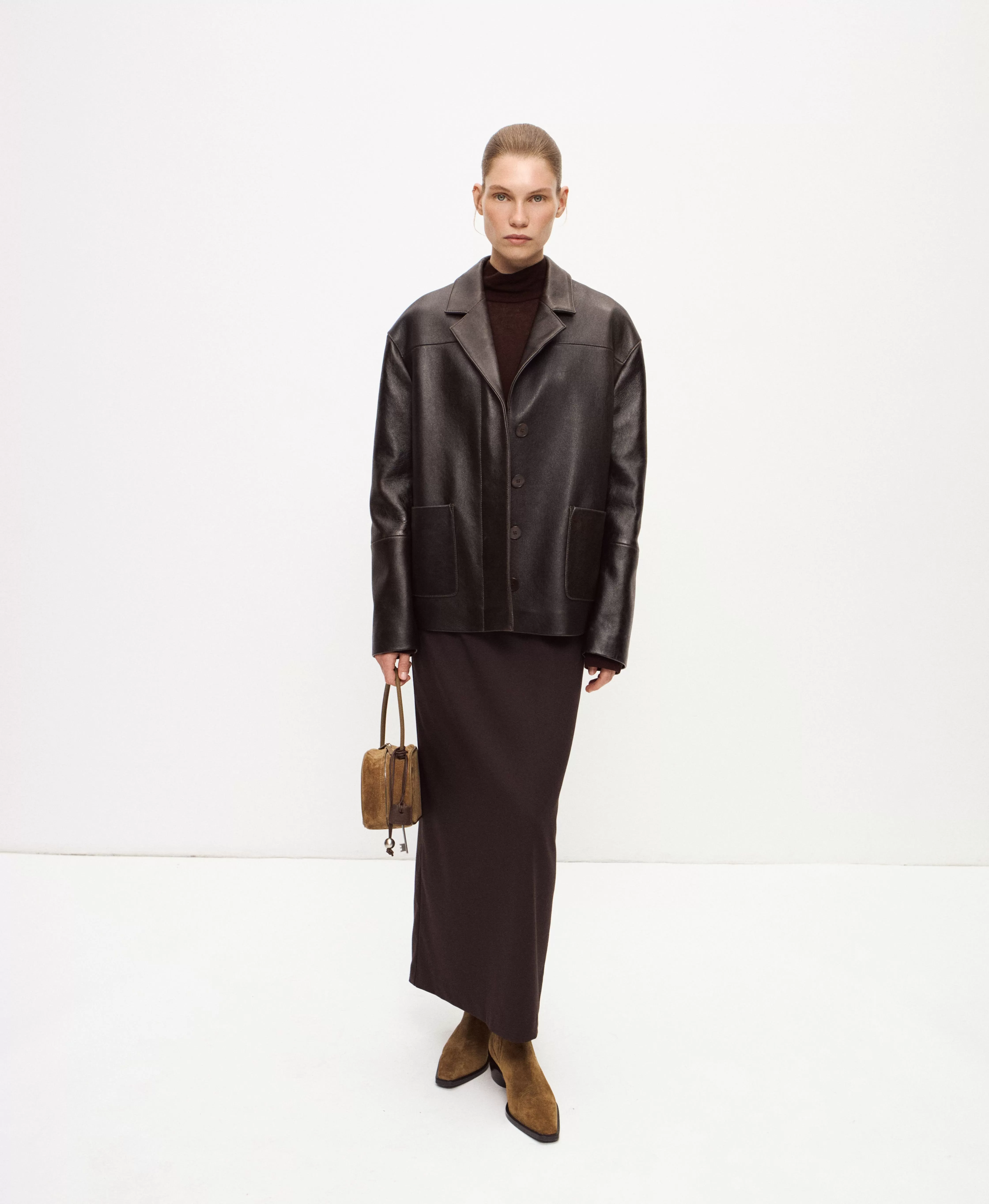 Казаки из замши. Цвет: tobacco. Вид 3