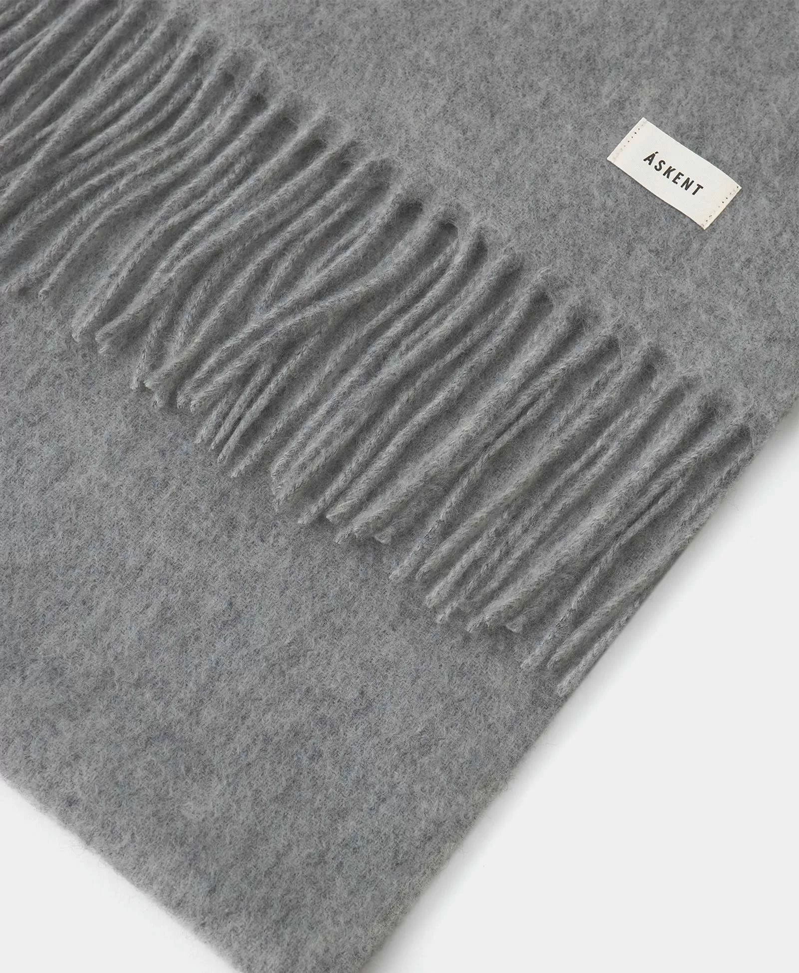 Шарф из кашемира. Цвет: grey. Вид 4