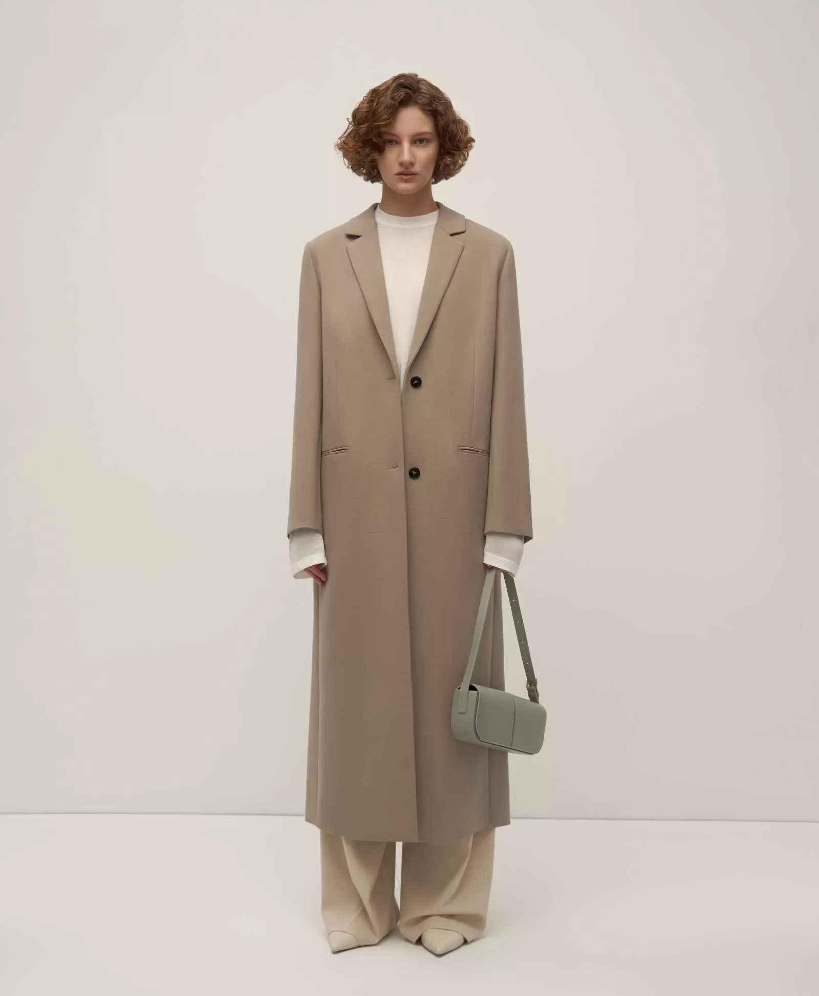 СУМКА-БАГЕТ LINE. Цвет: storm grey. Вид 2