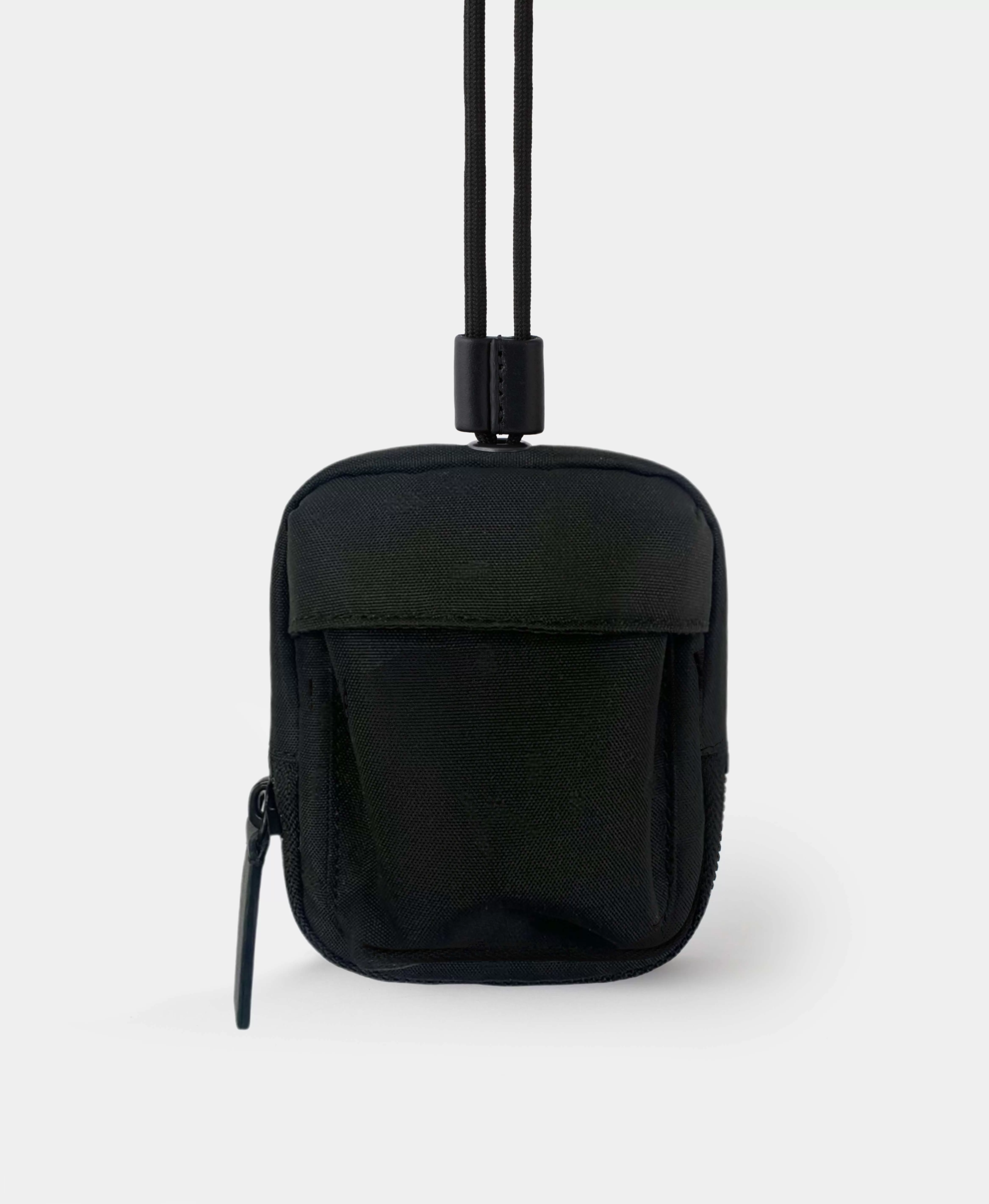 Мини портмоне на длинном шнуре. Цвет: black. Вид 2