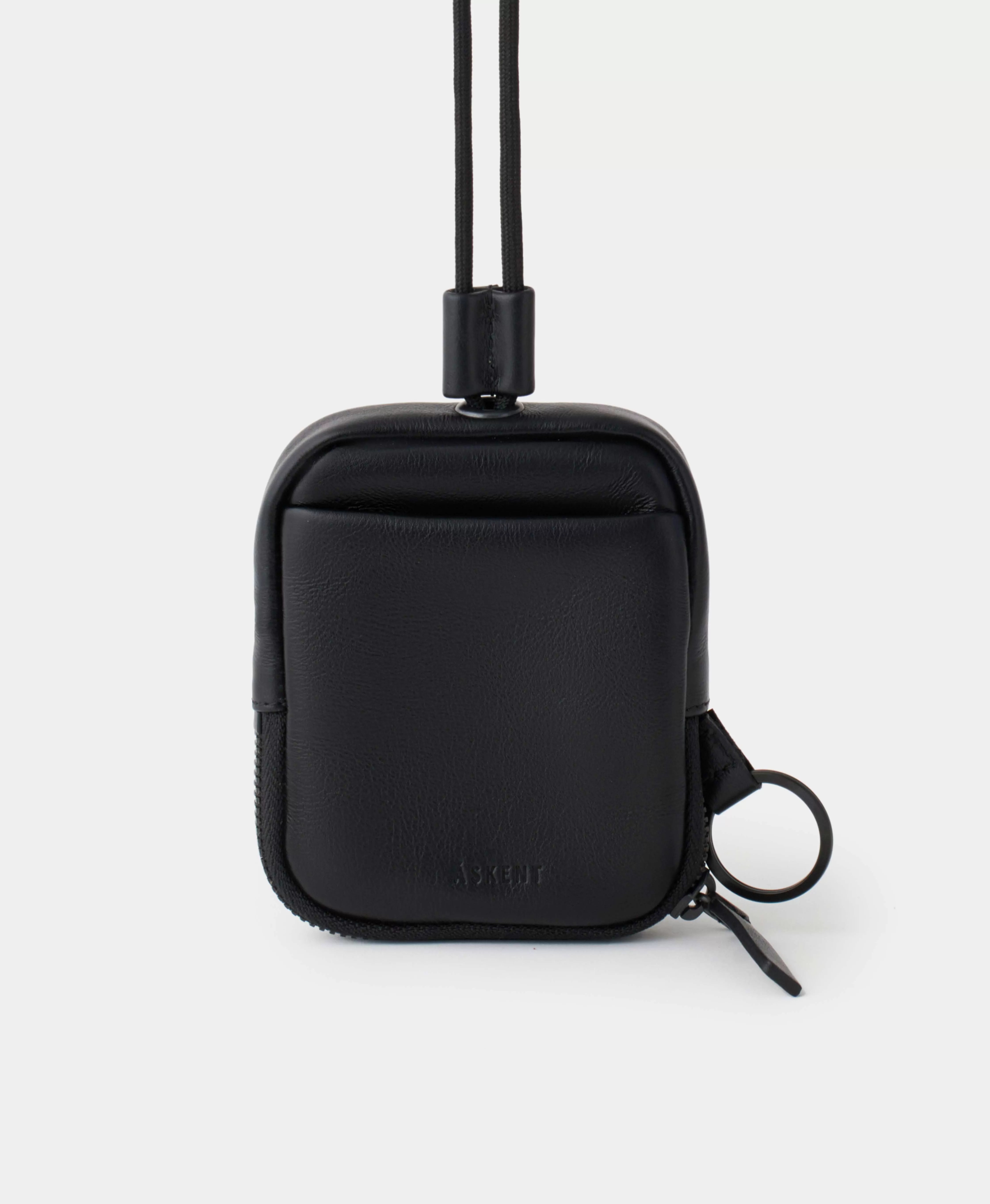 Мини портмоне на длинном шнуре. Цвет: black. Вид 2