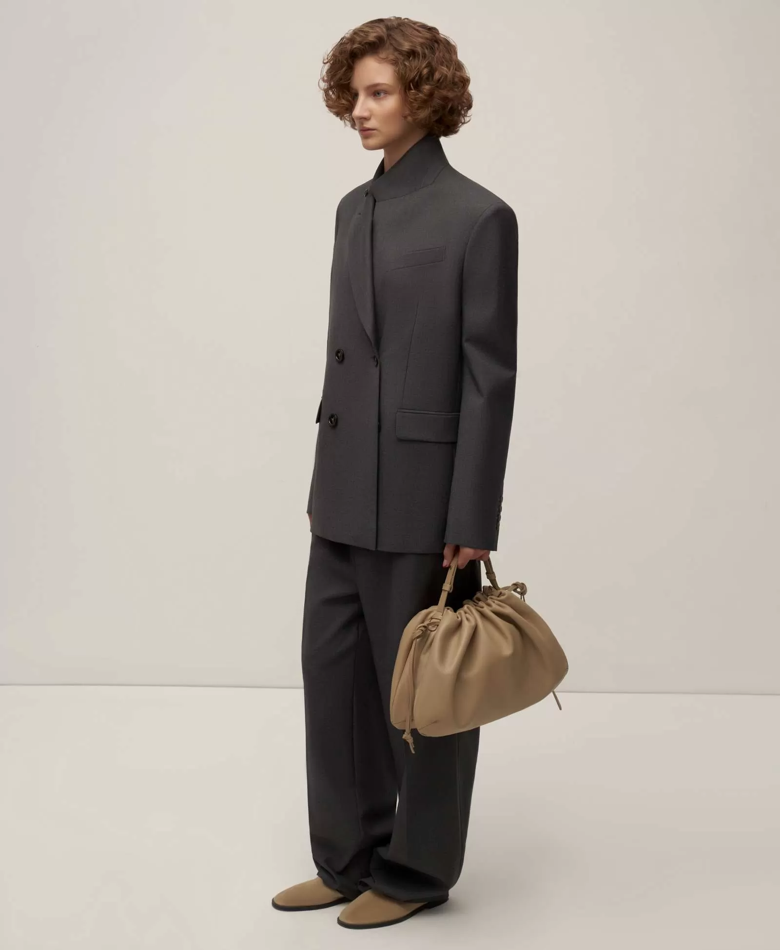 POUCH BAG / MAXI. Цвет: clay. Вид 2